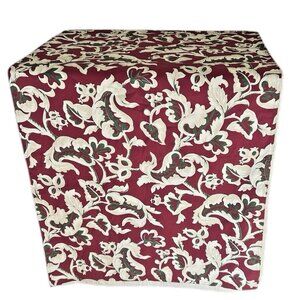 Williams Sonoma Bordeaux Table Runner 24”x108” Burgundy Cream Green Foliage